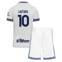 Maglia Calcio Inter Milan Lautaro Martinez #10 Seconda Divisa Bambino 2024-25 Manica Corta (+ pantaloncini)